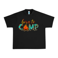 Black born to camp Urban Heavy Tee - texasbilliewilder