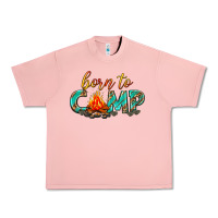 Salmon born to camp Urban Heavy Tee - texasbilliewilder