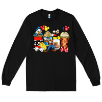 Black cartoon characters coffee cups Long Sleeve Tee - Zillion Design Studio
