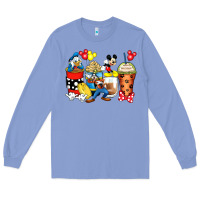 Colony Blue cartoon characters coffee cups Long Sleeve Tee - Zillion Design Studio