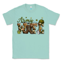 Seafoam army wife Classic Tee - Zillion Design Studio
