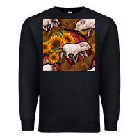 Black pig and barn Premium Sweatshirt - BundleAndBundleShop