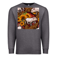 Charcoal Heather pig and barn Premium Sweatshirt - BundleAndBundleShop
