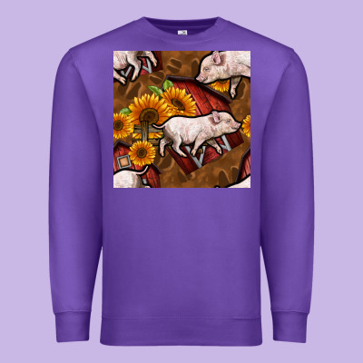 Pig And Barn Premium Sweatshirt Designed By Bundleandbundleshop