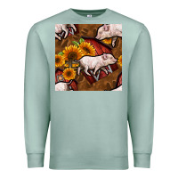 Seafoam pig and barn Premium Sweatshirt - BundleAndBundleShop