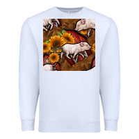 White pig and barn Premium Sweatshirt - BundleAndBundleShop