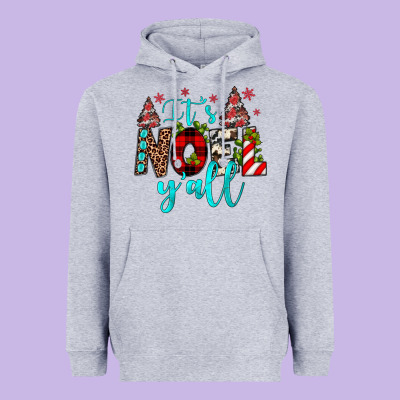 It's Noel Y'all Heavyweight Hoodie Designed By Jahusdesignshop