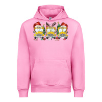 Fuchsia Pink christmas school bus Urban Hoodie - MaliasSmallBusiness