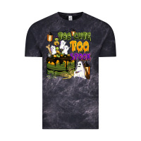 Cloud Black too cute too spook Vintage Tee - BarkalooDesign
