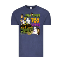 Vintage Denim too cute too spook Vintage Tee - BarkalooDesign
