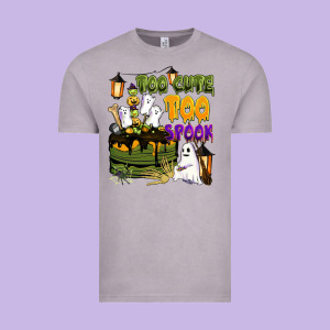 Too Cute Too Spook Vintage Tee Designed By Barkaloodesign
