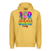 Antique Gold 100 days of cray cray Premium Hoodie - MaliasSmallBusiness