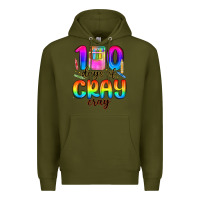 Army Green 100 days of cray cray Premium Hoodie - MaliasSmallBusiness