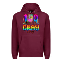 Burgundy 100 days of cray cray Premium Hoodie - MaliasSmallBusiness