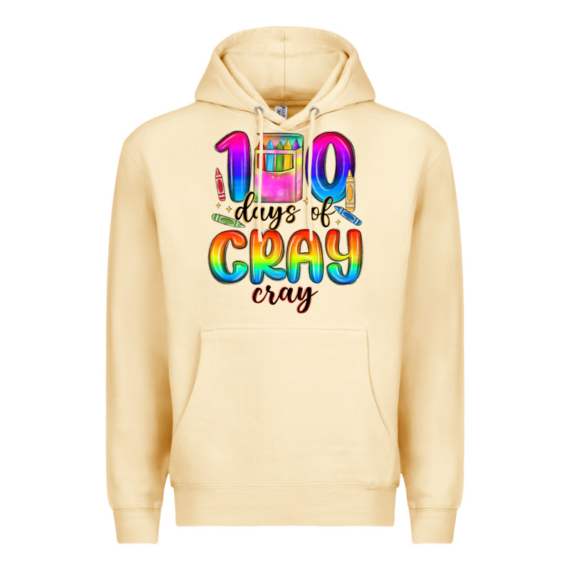 100 Days Of Cray Cray Premium Hoodie by MaliasSmallBusiness | Teevron