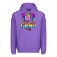 Purple 100 days of cray cray Premium Hoodie - MaliasSmallBusiness