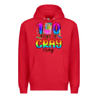 Red 100 days of cray cray Premium Hoodie - MaliasSmallBusiness
