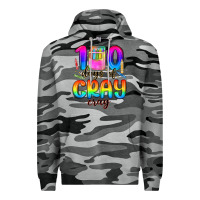 Slate Camo 100 days of cray cray Premium Hoodie - MaliasSmallBusiness