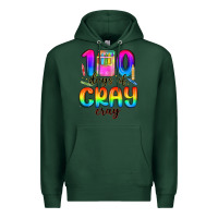 Sports Green 100 days of cray cray Premium Hoodie - MaliasSmallBusiness