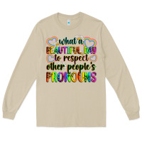 Mushroom what a beautiful day to respect other people's pro Long Sleeve Tee - Zillion Design Studio