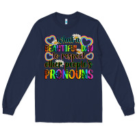 Navy what a beautiful day to respect other people's pro Long Sleeve Tee - Zillion Design Studio