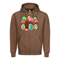 Chestnut Easter eggs with basket Easter Day Zipper Hoodie - Neo Western