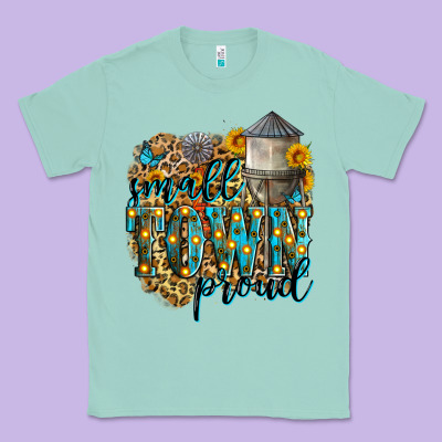 Small Town Proud Classic Tee Designed By Zillion Design Studio