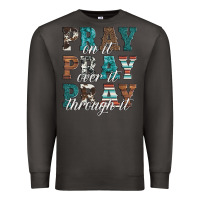 Smoke pray on it pray over it pray through it Premium Sweatshirt - Artiststas