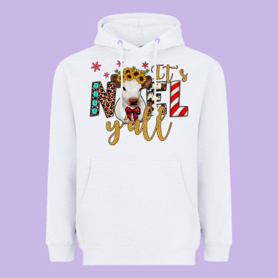It's Noel Y'all Heavyweight Hoodie Designed By Jahusdesignshop