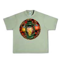 Oil Green Xmas Lantern Christmas Urban Heavy Tee - RanaPortraitStore
