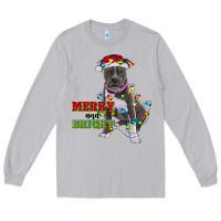 Moon Dust merry and bright pitbull Long Sleeve Tee - RanaPortraitStore