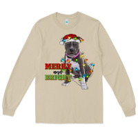 Mushroom merry and bright pitbull Long Sleeve Tee - RanaPortraitStore