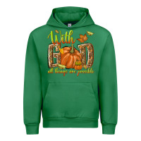 Emerald with god all things are possible Urban Hoodie - NancyCooperArtShop