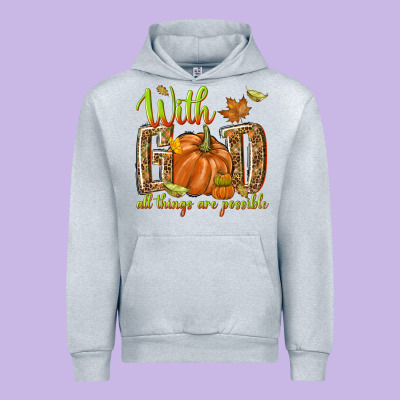 With God All Things Are Possible Urban Hoodie Designed By Nancycooperartshop