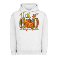 Pigment Lunar Rock with god all things are possible Urban Hoodie - NancyCooperArtShop