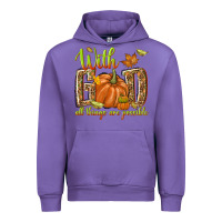 Tulip with god all things are possible Urban Hoodie - NancyCooperArtShop