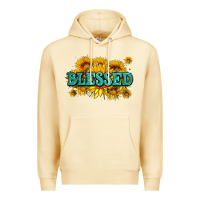 Pina Colada glitter blessed with sunflowers Premium Hoodie - AdoDesignShop