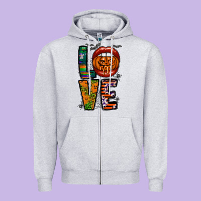 Love Halloween Lips Zipper Hoodie Designed By Cowhidedigitalart