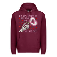 Burgundy not to be blunt but can i hit Premium Hoodie - MaliasSmallBusiness