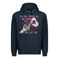 Navy not to be blunt but can i hit Premium Hoodie - MaliasSmallBusiness