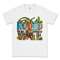 White rodeo wife Classic Tee - Zillion Design Studio