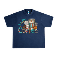 Navy but first coffee Urban Heavy Tee - texasbilliewilder