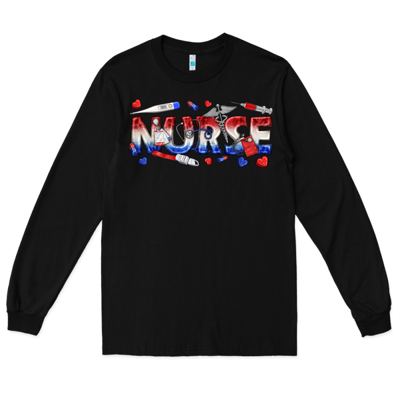 American Nurse Long Sleeve Tee by texasbilliewilder | Teevron