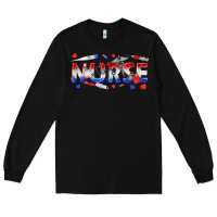 Black american nurse Long Sleeve Tee - texasbilliewilder