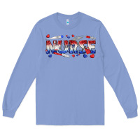 Colony Blue american nurse Long Sleeve Tee - texasbilliewilder