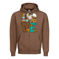 Chestnut western volleyball love Zipper Hoodie - HRA Design Shop
