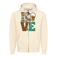Sandshell western volleyball love Zipper Hoodie - HRA Design Shop