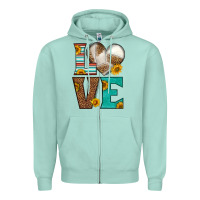Seafoam western volleyball love Zipper Hoodie - HRA Design Shop