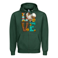 Sports Green western volleyball love Zipper Hoodie - HRA Design Shop