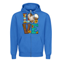 True Royal western volleyball love Zipper Hoodie - HRA Design Shop